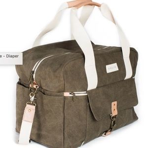 Birdling bags canvas olive weekender travel bag